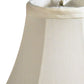 HomeRoots 6" Ivory Slanted Chandelier Pongee Shantung Lampshades in Set of 6