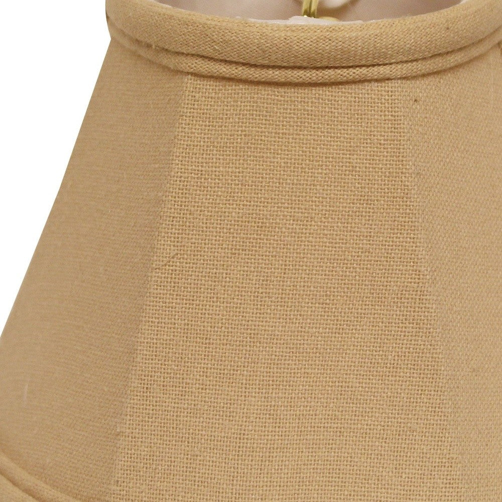 HomeRoots 6" Parchment Beige Premium Chandelier Linen Lampshades in Set of 6
