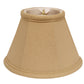 HomeRoots 6" Parchment Beige Premium Chandelier Linen Lampshades in Set of 6