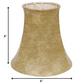 HomeRoots 6" Parchment Slanted Faux Chandelier Lampshades in Set of 6