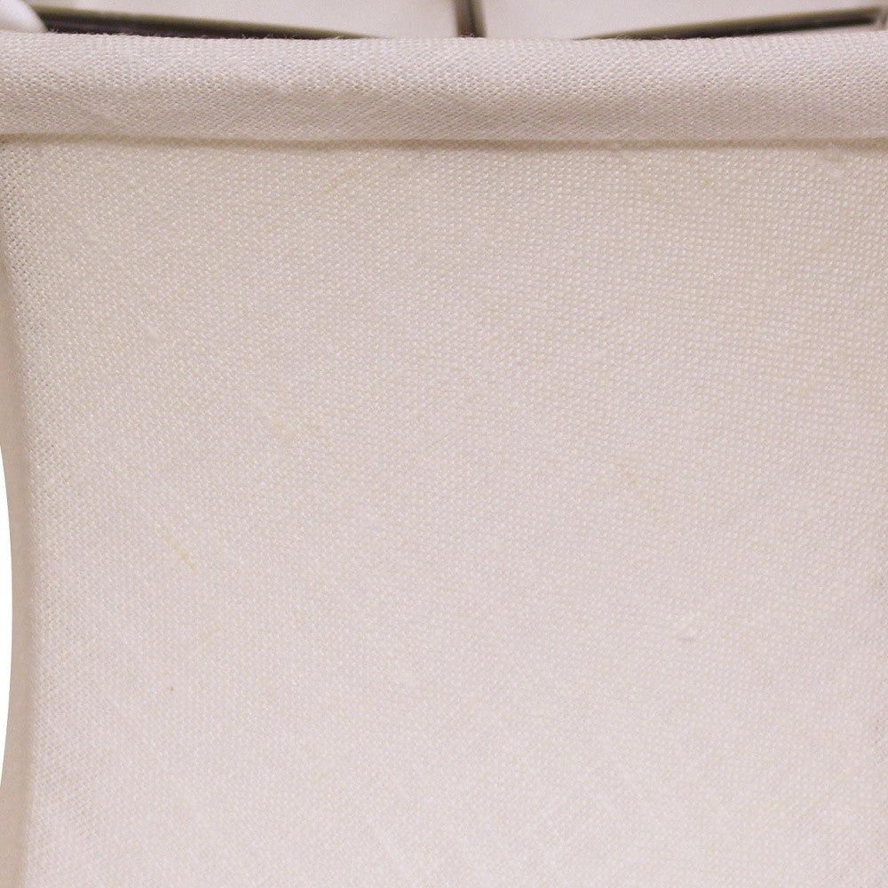 HomeRoots 6" Snow Soft Box Chandelier Linen Lampshades in Set of 6