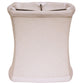 HomeRoots 6" Snow Soft Box Chandelier Linen Lampshades in Set of 6