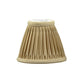 HomeRoots 6" Vintage Gold Empire Slanted Chandelier Shantung Lampshades in Set of 6