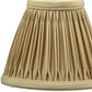 HomeRoots 6" Vintage Gold Empire Slanted Chandelier Shantung Lampshades in Set of 6