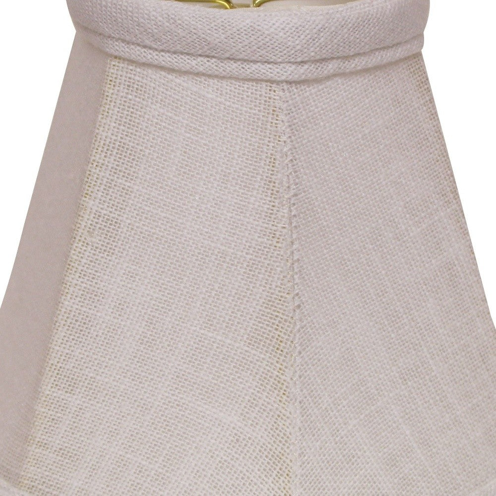 HomeRoots 6" White Premium Chandelier Linen Lampshades in Set of 6