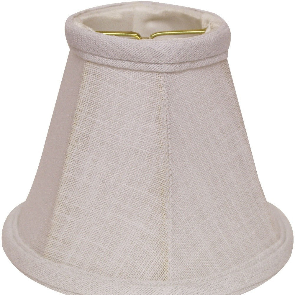 HomeRoots 6" White Premium Chandelier Linen Lampshades in Set of 6