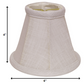 HomeRoots 6" White Premium Chandelier Linen Lampshades in Set of 6