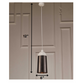 HomeRoots 6" x 6" x 12" Aluminum Pendant Lamp in Silver Finish