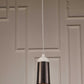 HomeRoots 6" x 6" x 12" Aluminum Pendant Lamp in Silver Finish