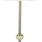 HomeRoots 60" Brass Ceramic Traditional Shaped Floor Lamp With Ivory Empire Shade