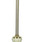 HomeRoots 60" Brass Ceramic Traditional Shaped Floor Lamp With Ivory Empire Shade