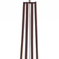 HomeRoots 60" Novelty Floor Lamp With Beige Drum Shade and Walnut Birchwood Finish