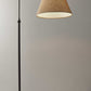 HomeRoots 61" Arched Floor Lamp With Brown Empire Shade in Antique Bronze Finish