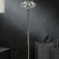 HomeRoots 62" Chrome Traditional Shaped Floor Lamp With Silver Drum Shade