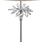HomeRoots 62" Chrome Traditional Shaped Floor Lamp With Silver Drum Shade