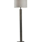 HomeRoots 62" Traditional Shaped Floor Lamp With Off-White Drum Shade and Black Finish