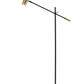 HomeRoots 63" Task Floor Lamp in Matte Black Finish