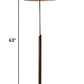 HomeRoots 63" Traditional Shaped Floor Lamp With Beige Drum Shade and Black Finish