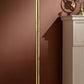 HomeRoots 65" Novelty Floor Lamp With White Drum Shade in Gold Finish