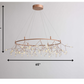 HomeRoots 65" x 65" x 77" Pendant Lamp in Stainless Steel Finish