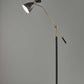 HomeRoots 66" Task Floor Lamp With Cone Shade in Black Finish