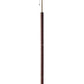 HomeRoots 66" Traditional Shaped Floor Lamp With Brown Drum Shade and Antiqued Finish