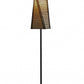 HomeRoots 68" Novelty Floor Lamp With White Novelty Shade and Black Finish