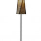 HomeRoots 68" Novelty Floor Lamp With White Novelty Shade and Black Finish