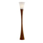 HomeRoots 68" Solid Wood Novelty Floor Lamp With White Cone Shade