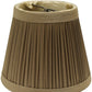 HomeRoots 7" Ash Slanted Chandelier Tafetta Lampshades in Set of 6