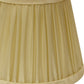 HomeRoots 7" Pale Grey Slanted Chandelier Tafetta Lampshades in Set of 6