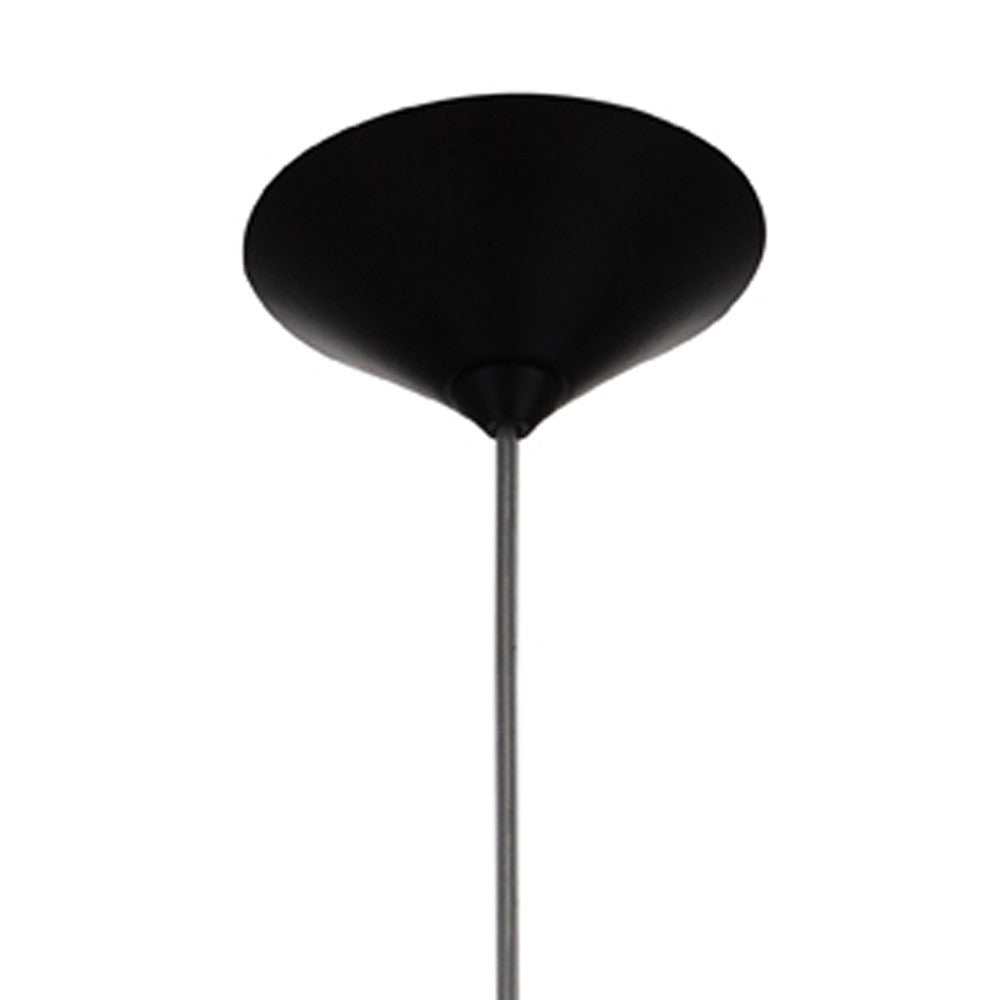 HomeRoots 7" x 7" x 7" Pendant Lamp With Clear Glass Finish