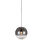 HomeRoots 7" x 7" x 7" Pendant Lamp With Clear Glass Finish