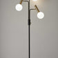 HomeRoots 70" Three Light Novelty Floor Lamp With Antiqued Black Finish