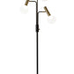 HomeRoots 70" Three Light Novelty Floor Lamp With Antiqued Black Finish