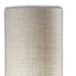 HomeRoots 70" Two Light Novelty Floor Lamp With White Drum Shade and Brass Finish