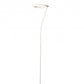 HomeRoots 73" LED Torchiere Floor Lamp in White Finish