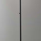 HomeRoots 73" Torchiere Floor Lamp With White Cone Shade in Black Finish