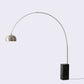 HomeRoots 75" x 79" Aluminum Floor Lamp in Black Finish