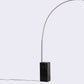 HomeRoots 75" x 79" Aluminum Floor Lamp in Black Finish