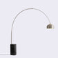 HomeRoots 75" x 79" Aluminum Floor Lamp in Black Finish