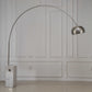 HomeRoots 75" x 79" Aluminum Floor Lamp in White Finish