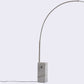 HomeRoots 75" x 79" Aluminum Floor Lamp in White Finish