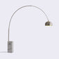HomeRoots 75" x 79" Aluminum Floor Lamp in White Finish