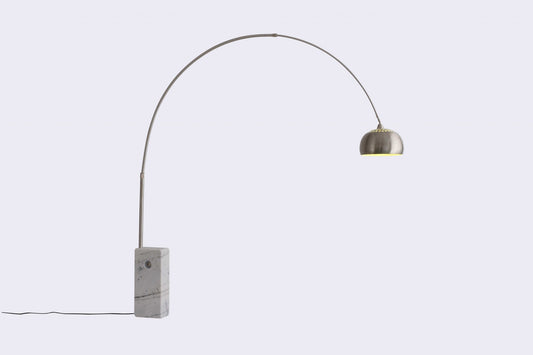 HomeRoots 75" x 79" Aluminum Floor Lamp in White Finish