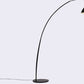 HomeRoots 79" x 90.5" Aluminum Floor Lamp in Black Finish