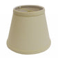 HomeRoots 8" Empire Hardback Slanted Linen Lampshade in Parchment Beige Finish
