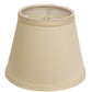 HomeRoots 8" Empire Hardback Slanted No Slub Lampshade in Slate Grey Finish