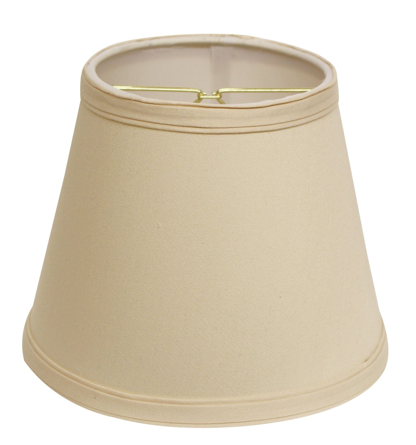 HomeRoots 8" Empire Hardback Slanted No Slub Lampshade in Slate Grey Finish