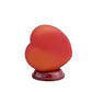 HomeRoots 8" Glowing Heart Shaped Table Lamp in Red Finish